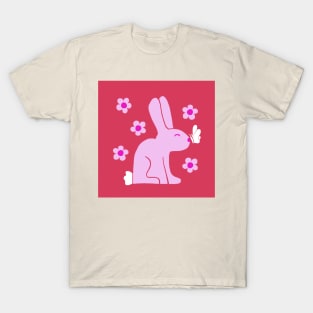 Bunny with Butterfly T-Shirt